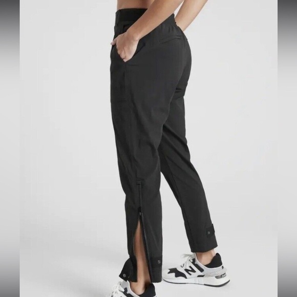 Athleta Black Track Pants Relaxed Fit Joggers - Picture 12 of 13